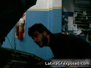 Latin gf đêm lái xe ghế sau bẩn video