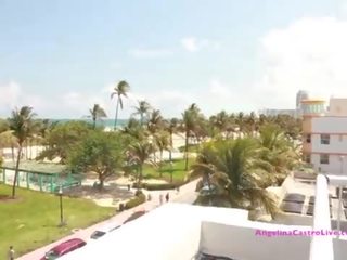 Angelina Castro Has sex video on A Roof in Miami?